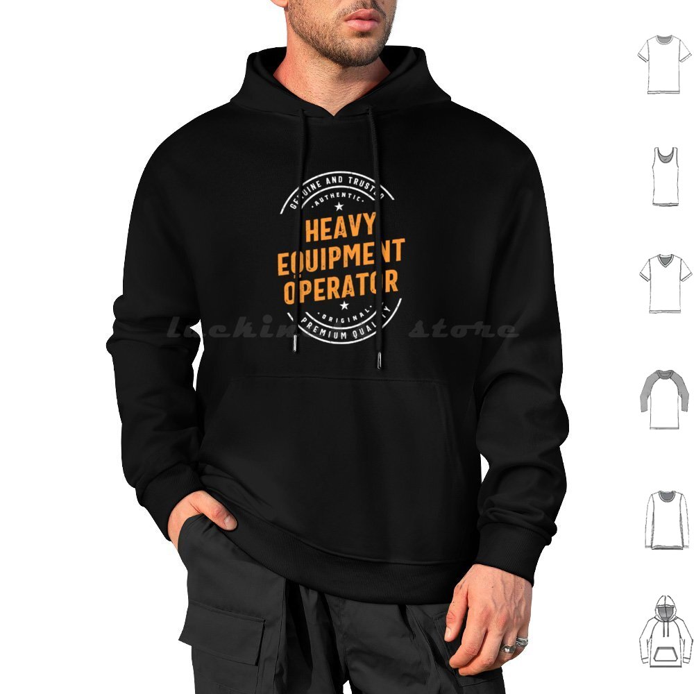 Heavy Equipment Jobs - 중장비 운전사 후드티 긴팔 중장비 운전사