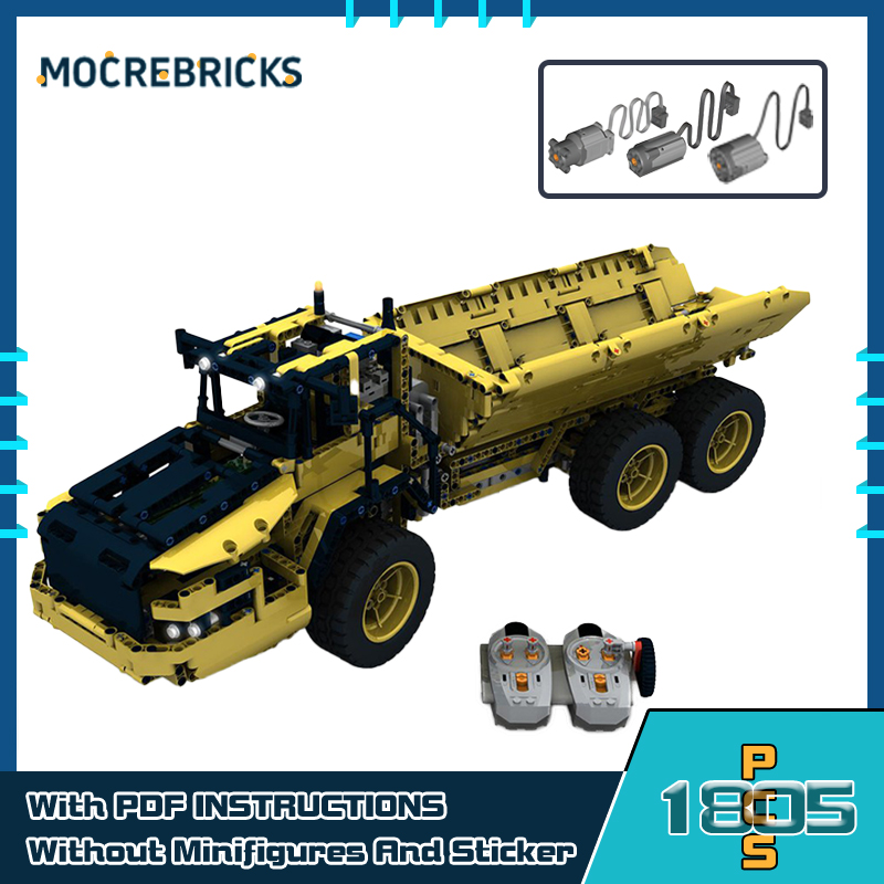 Dump Truck Toy - MOC 도시 고급 블록 맞춤형 RC