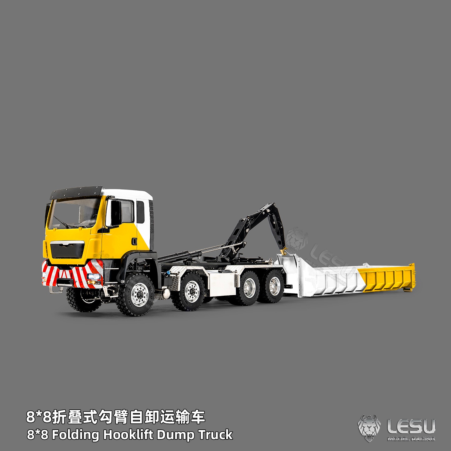 Dump Truck Toy - LESU Z0098 1/14 메탈 유압 롤오프
