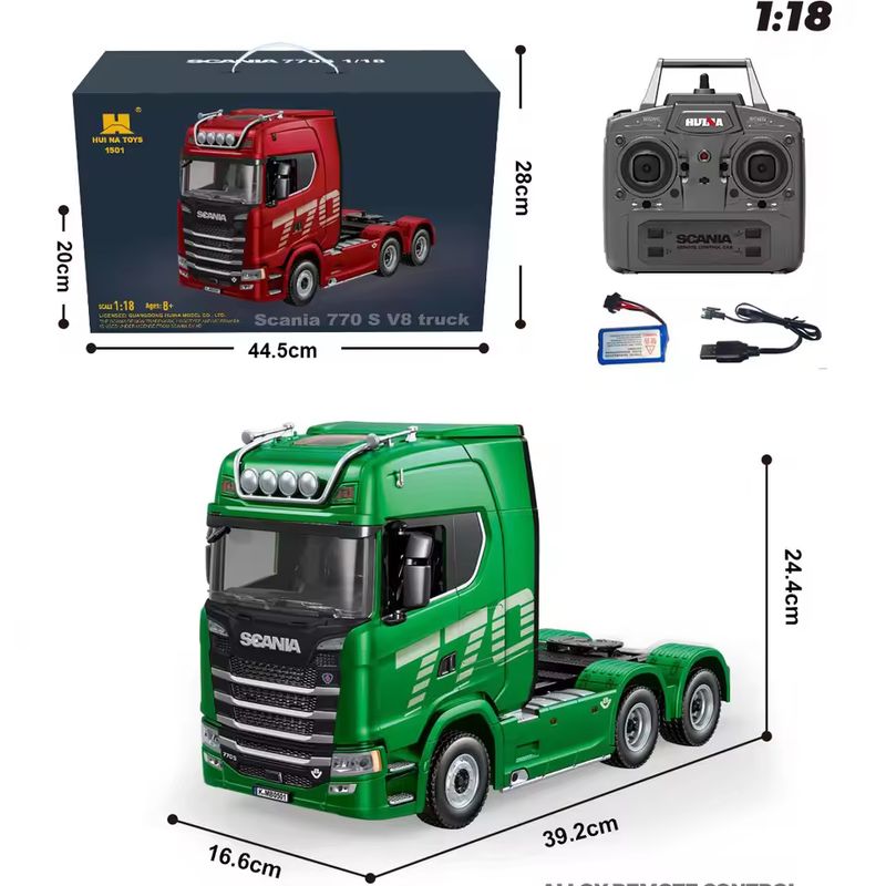 1/18 후이나 1509 RC 세미 덤프 트레일러 전동 - Dump Truck Toy 리뷰 및 가격