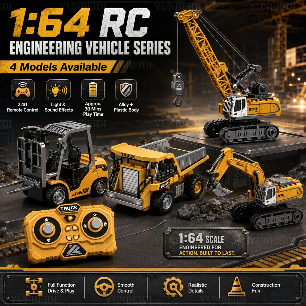 원격 조종 미니 합금 자동차 1:64 포크리프트 크레인 - Heavy Equipment Operation 리뷰 및 가격