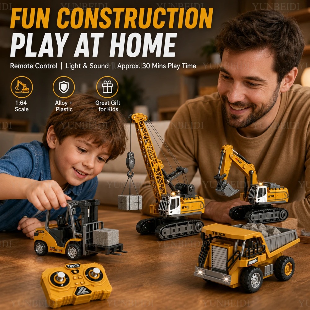 원격 조종 미니 합금 자동차 1:64 포크리프트 크레인 - Heavy Equipment Operation 리뷰 및 가격